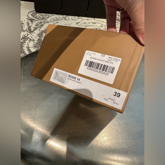 SOLD! GIA BORGHINI X RHW Rosie Satin Sandals Size US 8.5 NEW WITH BOX - Picture 13 of 13